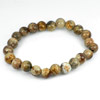 80.52 Ct. Natural Petrified Wood Unheated Brown Unique Pattern Bracelet 7 Inch.