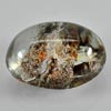 Oval Cabochon 32.64 Ct. Natural Gemstone White Brown Moss Quartz Unheated