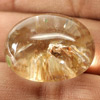 40.85 Ct. Natural White Gold Moss Quartz Oval Cabochon Unheated