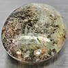 Natural White Brown Moss Quartz 46.30 Ct. Oval Cabochon Shape 25 x 20 Mm Gemstone From Thailand