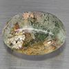 Natural White Brown Moss Quartz 40.14 Ct. Oval Cabochon Shape 24 x 18.9 Mm Gemstone From Thailand