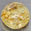Natural White Brown Moss Quartz 41.33 Ct. Oval Cabochon Shape 26 x 20 Mm Gemstone From Thailand