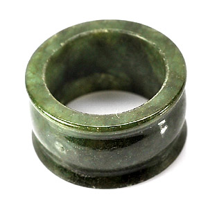Unheated 51.68 Ct. Natural Green Jade Ring Size 9.5  From Thailand
