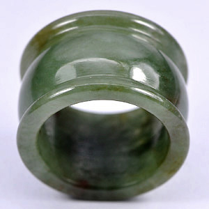 Unheated 51.99 Ct. Natural Green Jade Ring Size 9 Thailand