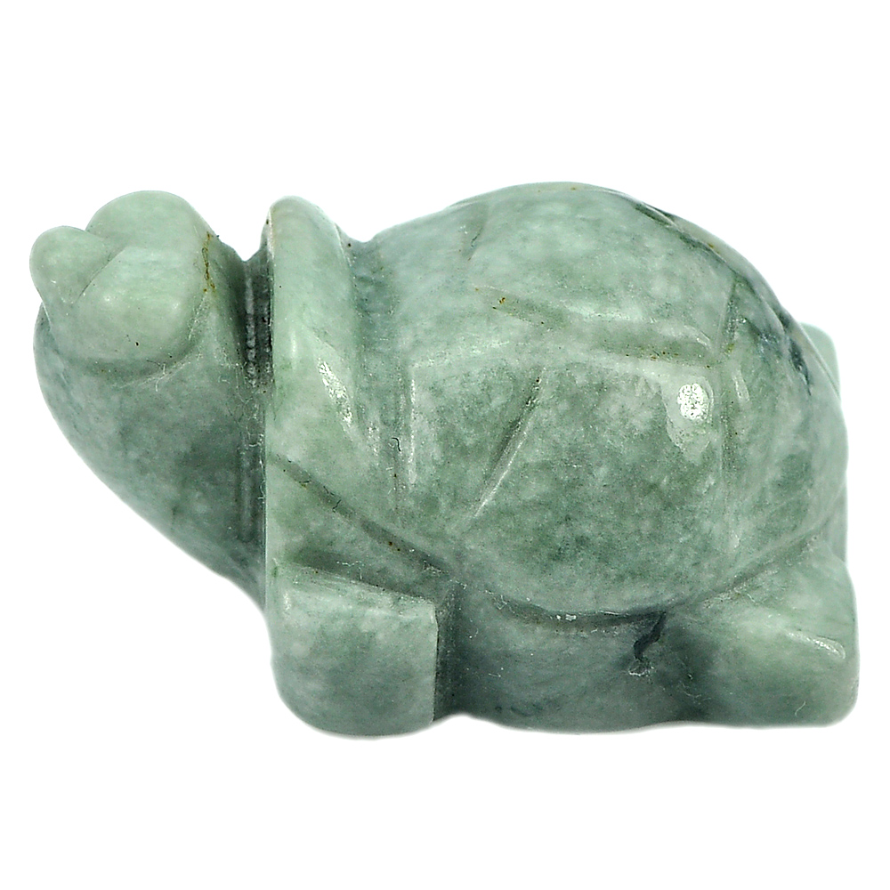 Green Jade Turtle Carving 135.36 Ct. 35 x 24 x 18 Mm. Natural Gemstone Unheated