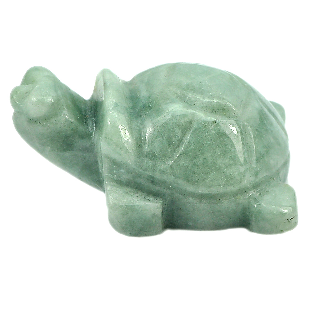 Green Jade Turtle Carving 103.12 Ct. 34 x 23 x 16 Mm. Natural Gemstone Unheated