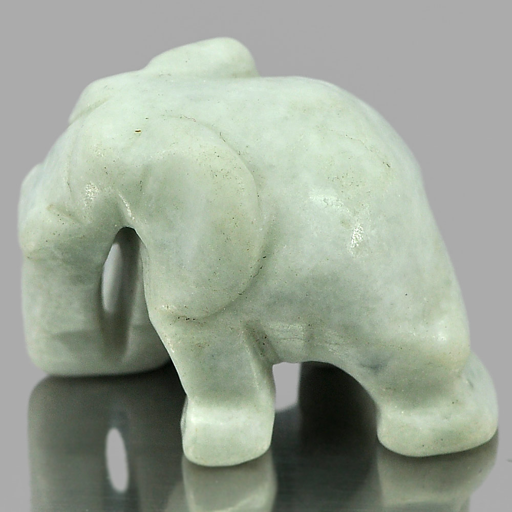 Multi-Color Jade Elephant Carving 61.21 Ct. 26 x 19 x 17 Mm.Natural Gemstone