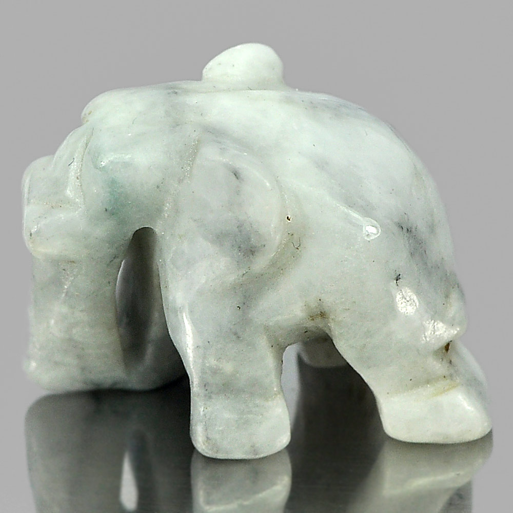 Multi-Color Jade Elephant Carving 50.09  Ct. 25 x 19 x 15 Mm. Natural Gemstone