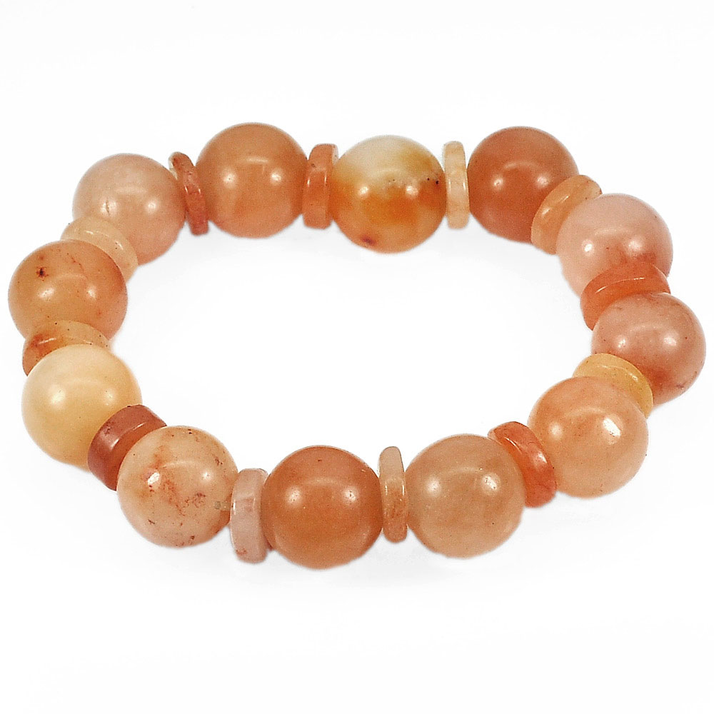 Multi-Color Honey Jade Beads Bracelet Length 8 Inch. 266.07 Ct. Natural Gems