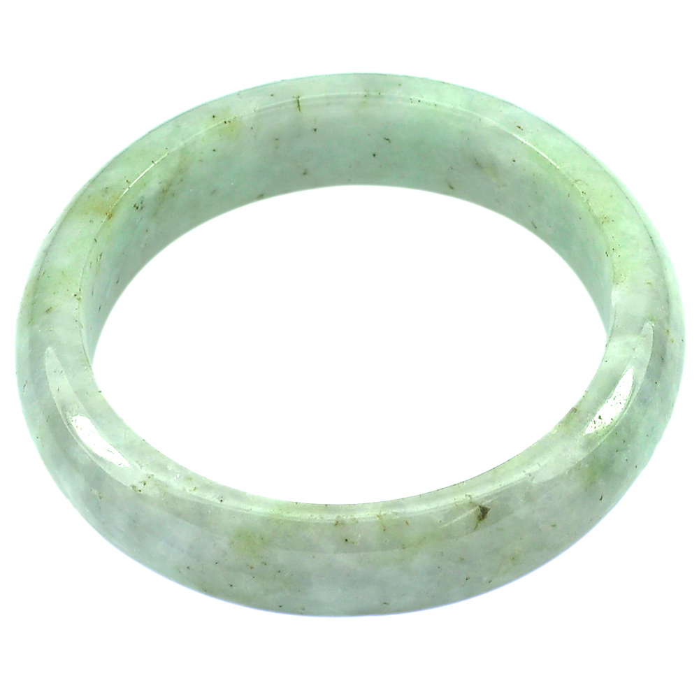 314.98 Ct. Natural Gemstone Green Color Jade Bangle Diameter 55 mm. Unheated