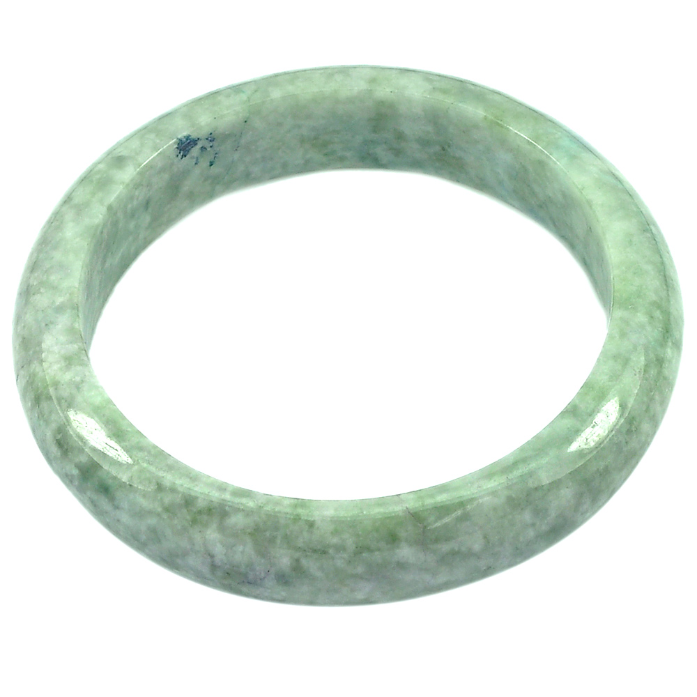 317.12 Ct.  Natural Gemstone Green Color Jade Bangle Diameter 59 mm.Unheated