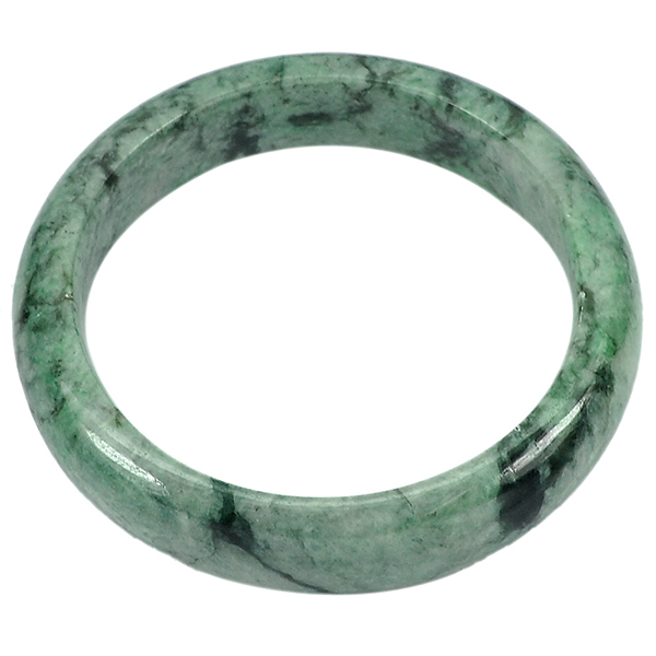 326.30 Ct. Natural Gemstone Green Jade Bangle Diameter 58 mm. Unheated