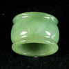 Unheated 40.45 Ct. Nice Natural Green White Ring Jade Size 9 Thailand