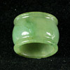 41.43 Ct. Natural Green White Ring Jade Sz 9 Unheated