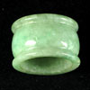 45.81 Ct. Natural White Green Ring Jade 8.5 Sz Unheated