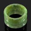 45.18 Ct. Captivating Natural White Green Ring Jade Size 10 Unheated 45.18 Ct. Captivating Natural White Green Ring Jade Size 10 Unheated