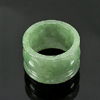 45.99 Ct. Charming Natural White Green Ring Jade Size 10 45.99 Ct. Charming Natural White Green Ring Jade Size 10