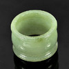 45.25 Ct. Bewitching Natural White Green Ring Jade Size 10