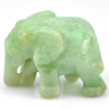 Unheated 57.34 Ct. Good Natural White Green Jade Carving Elephant