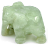 68.40 Ct. Nice  Natural White Green Jade Carving Elephant Thailand