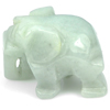 61.37 Ct. Charming Carving Elephant Natural Green Jade Thailand