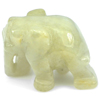 59.13 Ct. Carving Elephant Natural Gray Jade Thailand