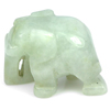 56.85 Ct. Carving Elephant Natural White Green Jade Thailand