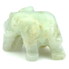 57.81 Ct. Good Natural Green White Jade Carving Elephant Thailand