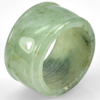Unheated 53.86 Ct. Size 10 Natural White Green Jade Ring Thailand Unheated 53.86 Ct. Size 10 Natural White Green Jade Ring Thailand