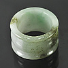53.86 Ct. Beauty Natural Green White Jade Ring Size 9.5 Thailand Unheated