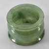 Unheated 50.89 Ct. Alluring Natural Green White Jade Ring Size 9.5