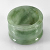 45.59 Ct. Beauty Natural White Green Jade Ring Size 9 Unheated