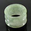 49.80 Ct. Attractive Natural White Green Jade Ring Size 9 Unheated
