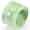 57.03 Ct. White Green Jade Ring Size 9.5 Unheated Natural Gemstone 57.03 Ct. White Green Jade Ring Size 9.5 Unheated Natural Gemstone
