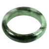382.00 Ct. Natural Gemstone Green Color Jade Bangle Size 72x58x18 Mm. Unheated