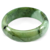 332.41 Ct. Diameter 54 Mm. Natural White Green Jade Bangle Unheated