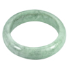 Unheated 314.32 Ct. Natural Gemstone Green Jade Bangle Size 69x55x16 Mm.