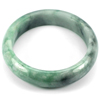279.77 Ct. Size 68x55x15 Mm. Natural Gemstone Green Jade Bangle Unheated