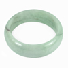 368.84 Ct. Size 70 x 57 x 24 Mm. Natural Gemstone Green Jade Bangle Unheated