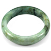 Unheated 443.48 Ct. Natural Gemstone Green Jade Bangle Size 80x65x16 Mm.