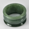 44.44 Ct. Natural Green Jade Ring Size 10 From Thailand