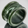 Unheated 46.84 Ct. Beauteous Natural Green Jade Ring Size 9.5 Thailand