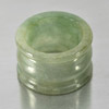 Good Color 51.08 Ct. Size 9 Natural White Green Jade Ring Thailand