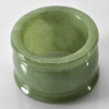 54.53 Ct. Natural White Green Jade Ring Size 9.5 Unheated