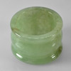 Nice Color 54.44 Ct. Natural White Green Jade Ring Size 9.5 Thailand Unheated