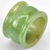Beauty Color 55.17 Ct. Natural White Green Jade Ring Size 9.5 Thailand