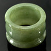 56.02 Ct. Beauty Color Natural Green Jade Ring Size 9.5 From Thailand