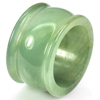 Beauty Color 51.49 Ct. Natural White Green Jade Ring Size 9.5 Unheated