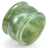 Unheated Good Color 52.21 Ct. Natural Green Jade Ring Size 10
