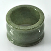 52.26 Ct. Nice Natural Green Jade Ring Size 9 From Thailand Unheated